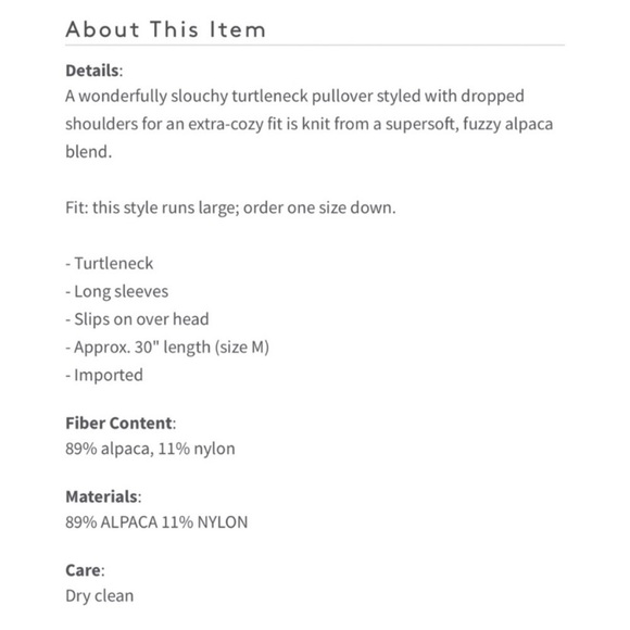 Free People She‘s All That Alpaca Wool Blend Sweater Tunic Mock Neck - Picture 8 of 8